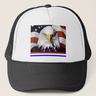 Casquette Couleurs bleues blanches rouges chauves d'Eagle