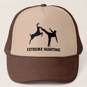 Casquette Coup-de-pied extrême de karaté de cerfs communs 