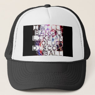 Casquette Coup que vous aimez et vieille boule de disco