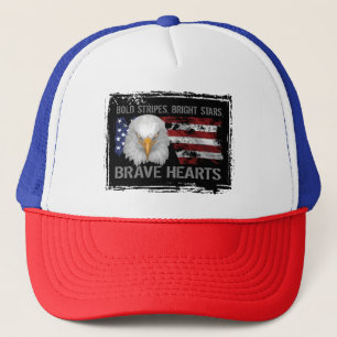 Casquette Courageux Coeurs américains