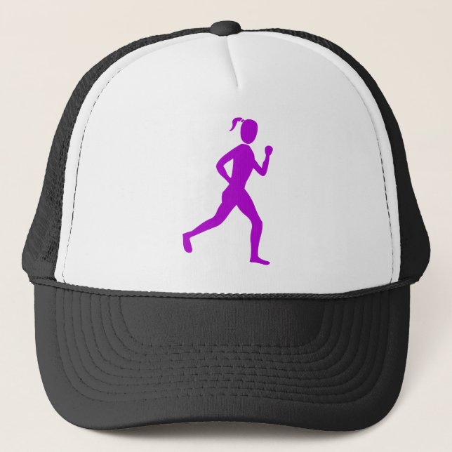 Casquette Coureur (femelle) - Violet (Devant)