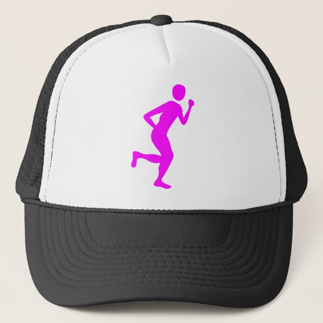 Casquette Coureur (Homme) - Magenta (Devant)