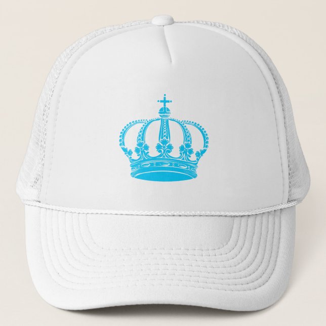 Casquette Couronne royale 02 - Ciel bleu (Devant)