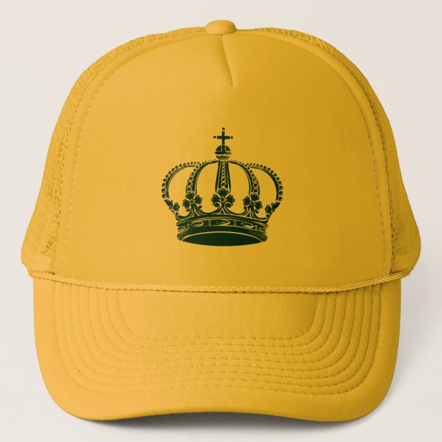 Casquette Couronne royale 02 - Vert foncé (Devant)