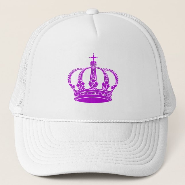 Casquette Couronne royale 02 - Violet (Devant)