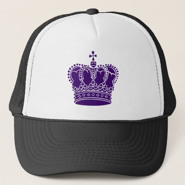 Casquette Couronne royale - Violet profond (Devant)