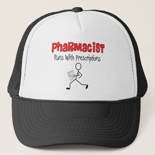 Casquette Courses de pharmacien avec des cadeaux de (Devant)