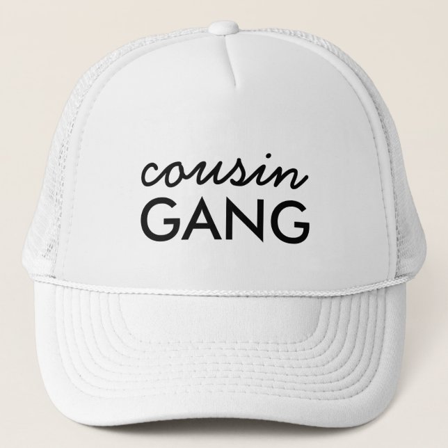 Casquette Cousin Crew Fun Matching Family Hat Design (Devant)