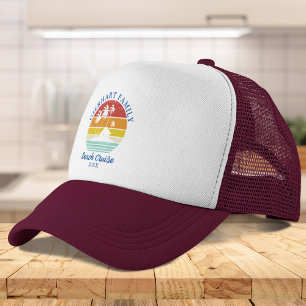 Casquette Coutume Beach Cruise Famille Retrouvailles Retro C