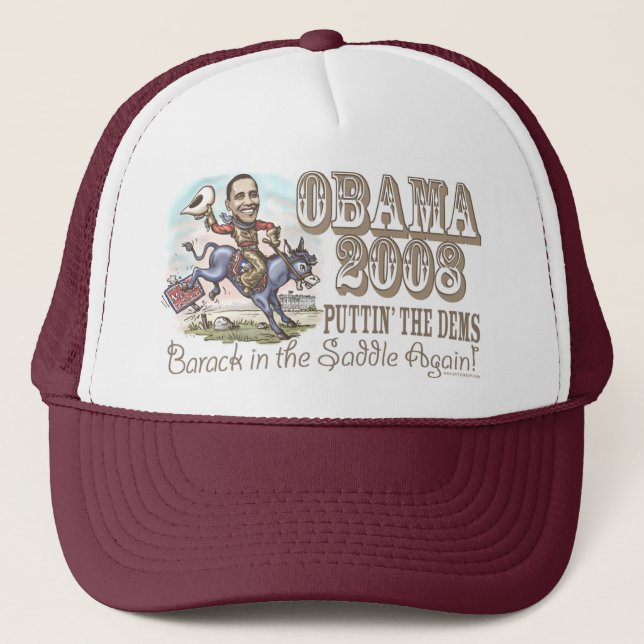 Casquette Cowboy 2008 d'Obama (Devant)