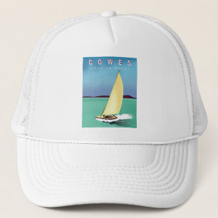 Casquette cowes isle of wight travel poster print.