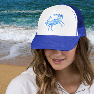 Casquette crabe bleu vintage