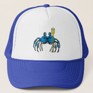 Casquette Crabe guerrier bleu