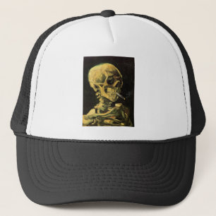 Casquette Crâne avec cigarette brûlante par Vincent van Gogh