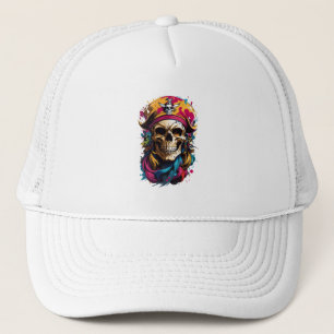 Casquette Crâne de pirate coloré