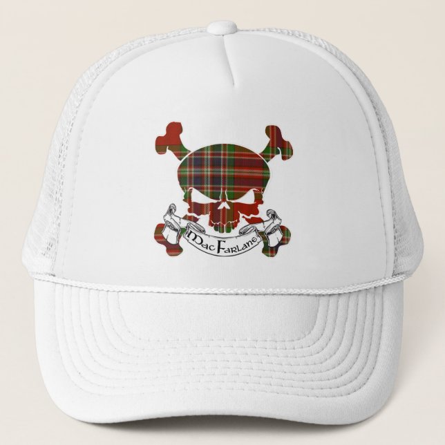 Casquette Crâne de tartan de MacFarlane (Devant)