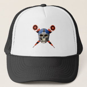 Casquette Crâne du football avec des marqueurs de casque et