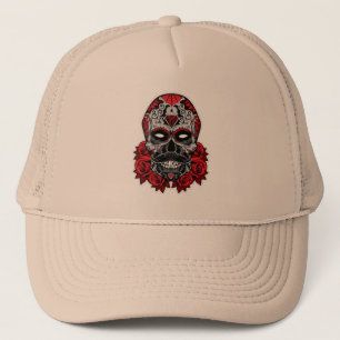 Casquette crâne Edoneery Hommes femmes Coton ajustable Wash