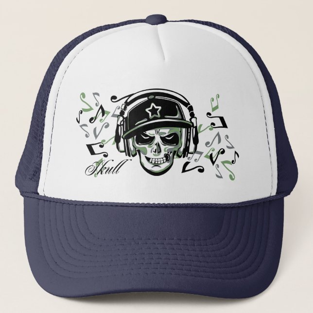 Casquette CRÂNE FOU 2 (long) (Devant)