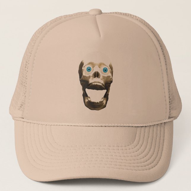 Casquette Crâne gothique hurlant - Halloween Horreur (Devant)