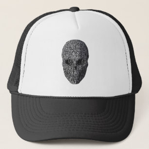 Casquette Crâne marbré noir et blanc