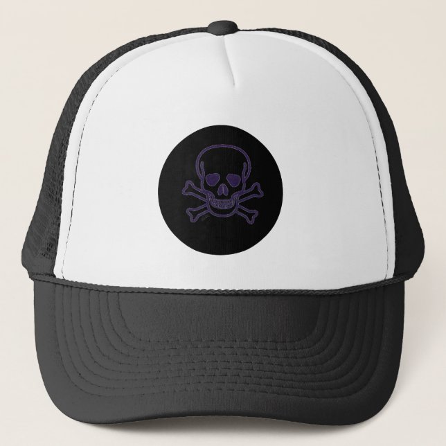 Casquette Crâne n Bones Ghost camionneur chapeau (Devant)
