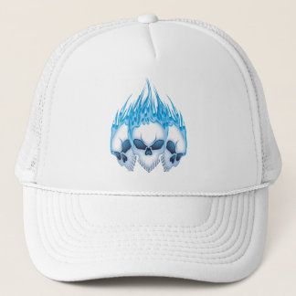 Casquette Crânes Bleus Flamboyants