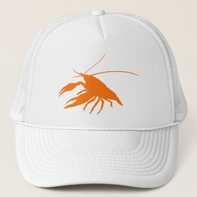 Casquette crawfish's silhouette (Orange) (Devant)