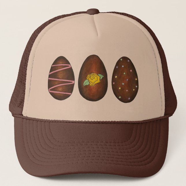Casquette Crème au chocolat Oeuf de Pâques Bon Bon Bonbon Bo (Devant)