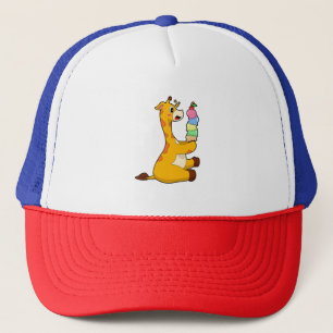 Casquette Crème glacée Giraffe gaufre
