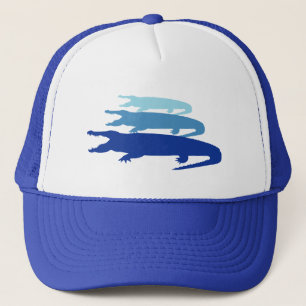 Casquette Crocodile Aligné (Bleu)