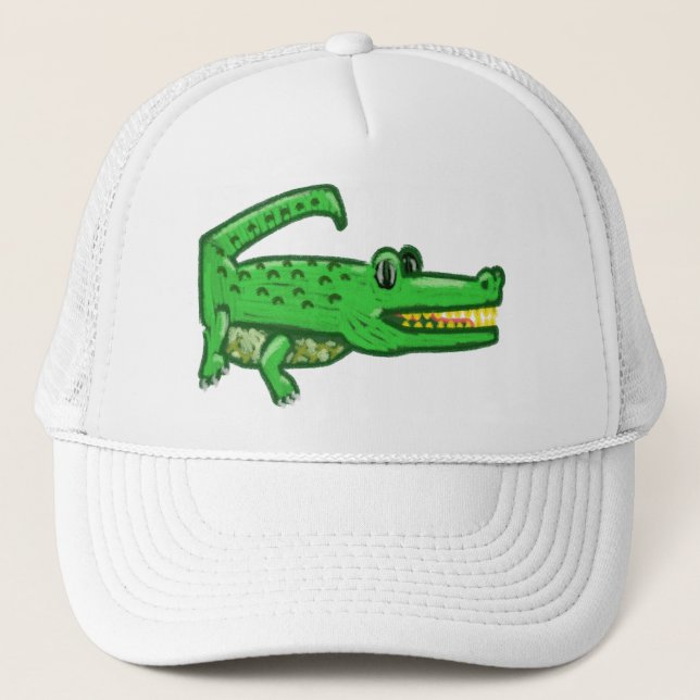 Casquette Crocodile de bande dessinée (Devant)