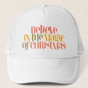 Casquette Croire à la magie de Noël - Style rétro