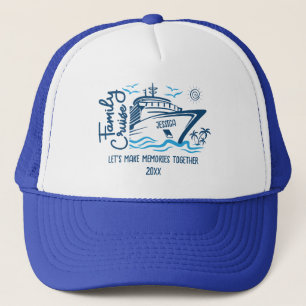 Casquette Croisière en famille Faisons des souvenirs et un n