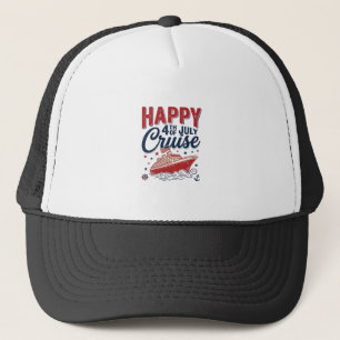 Casquette Croisière vintage patriotique du 4 juillet Happy_1