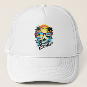 Casquette Croisine" à travers le paradis : Vibes d'évasion t