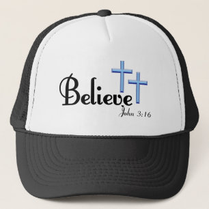 Casquette Croyez Avec Casquette/Capeaux Croix Bleues