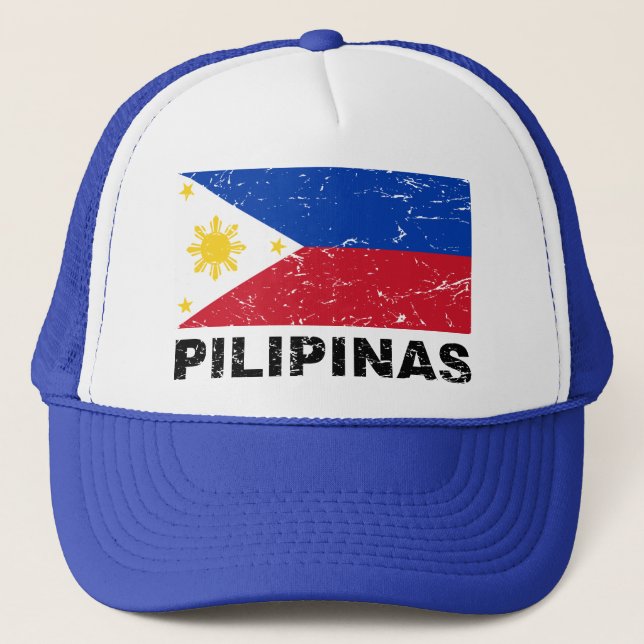 Casquette Cru de drapeau de Philippines (Devant)