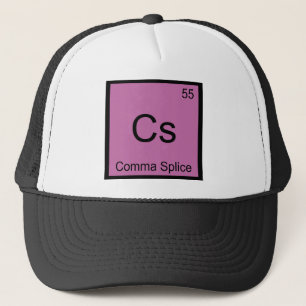 Casquette Cs - Chimie de la plie de la virgule Symbole Funny