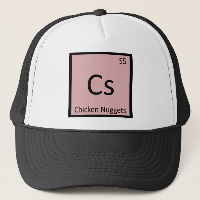 Casquette Cs - symbole de chimie d'apéritif de pépites de (Devant)