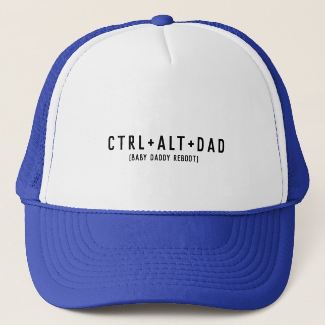 Casquette ctrl+alt+del or Ctrl+alt+dad Baby Reboot (Devant)