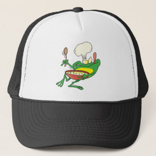 Casquette Cuisinier grenouille cartoon drôle idiot