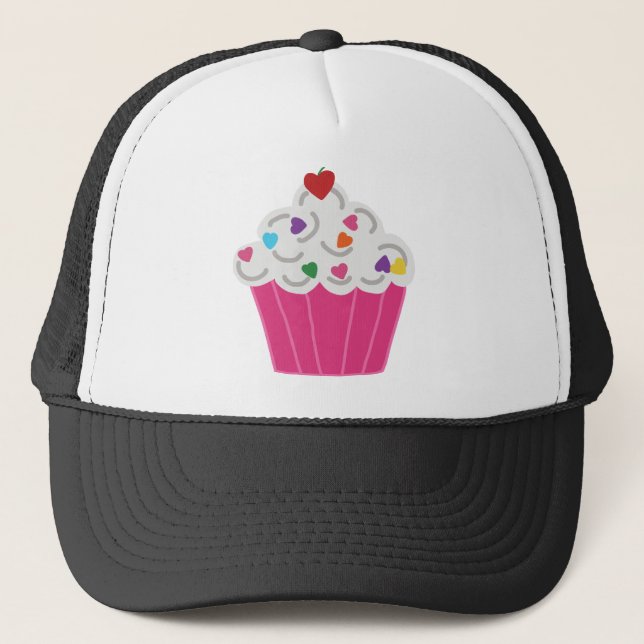 Casquette Cupcake Rose Dessert (Devant)