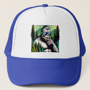 Casquette Curieux pied de lit avec lunettes de soleil se cac