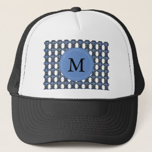 Casquette Custom Blue Abstract