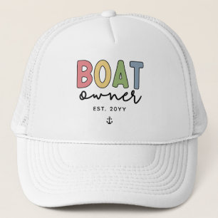Casquette Custom Boat Owner established New Boat Owner Gifts