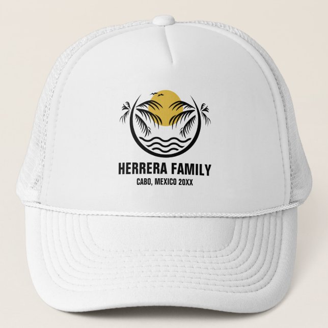 Casquette Custom Family Vacation 2025 Family Cruise Summer (Devant)