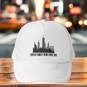 Casquette Custom New York Voyage Skyline Statue de la Libert