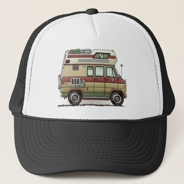 Casquette Custom Van Camper RV Hat (Devant)