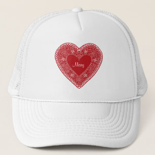 Casquette Customisez votre coeur de dentelle Vintage